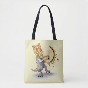Chasmosaurus Dancing A Shaman Ritual Tote Bag