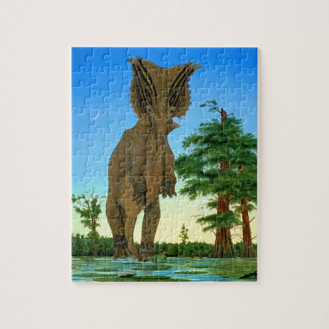 Chasmosaurus Gregory Paul de puzzle de dinosaure (Vertical)
