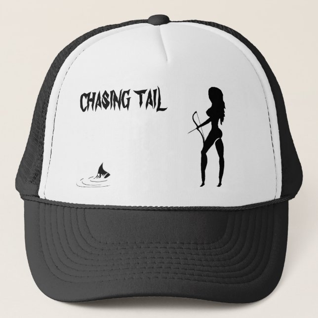 Chassant la queue - casquette de camionneurs (Devant)