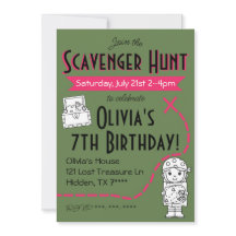 Chasse au bûcher Invitation de fête d'anniversaire