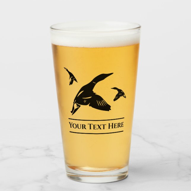 Chasse au canard sur mesure Tumblr en verre de biè (Devant (rempli))