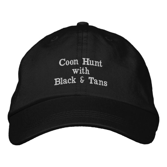 Chasse Au Coon Avec casquette Noir & Tans (Devant)