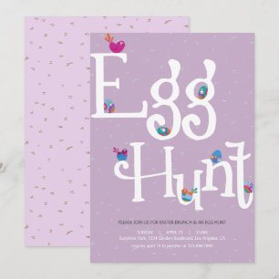 Chasse aux oeufs de Pâques et invitation à la chan
