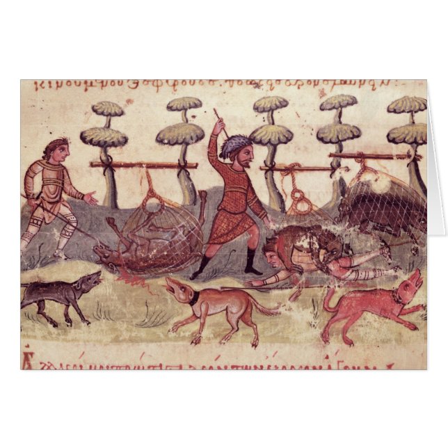 Chasse avec des filets (Devant horizontal)