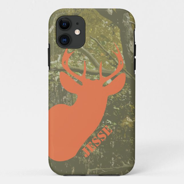 Chasse Camo & Deer Head iPhone 5 Coque (Dos)