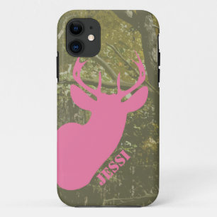Chasse Camo & Pink Deer Head iPhone 5 Coque
