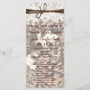 Chasse Camo Thème Mariage campagnard Programmes