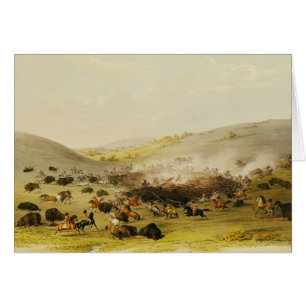 Chasse de Buffalo, bordure, c.1832