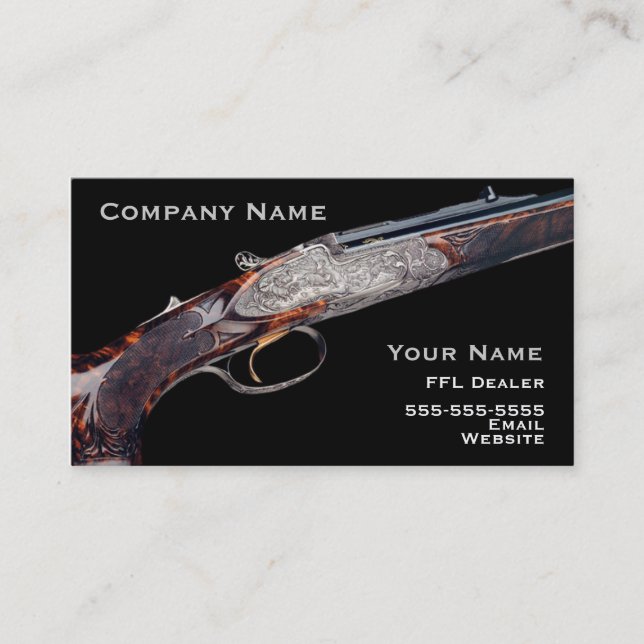 Chasse du carte de visite 2 de fusil (Devant)