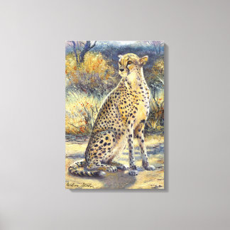 "Chasse tachetée" Impression en toile étirée
