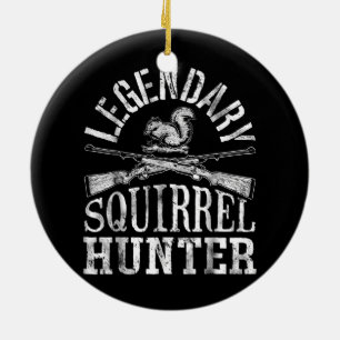 Chasseur d'écureuil légendaire Ornement en céra