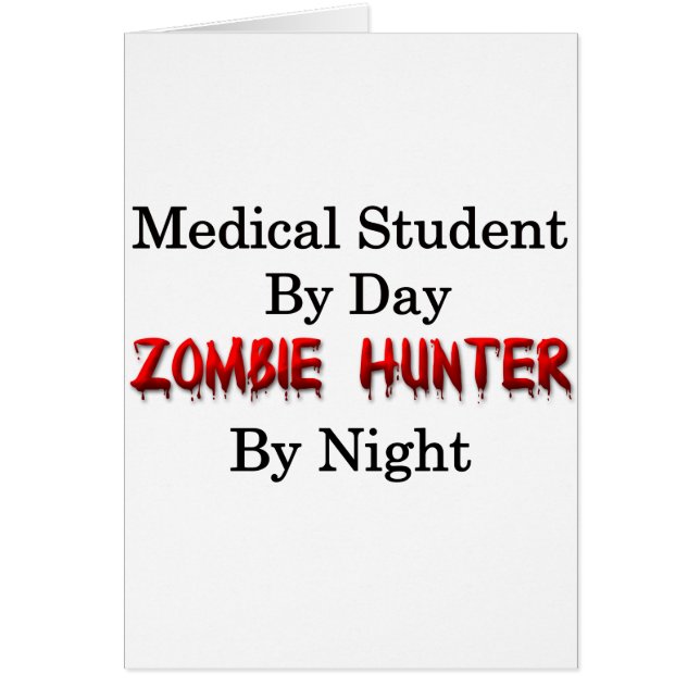 Chasseur d'étudiant en médecine/zombi (Devant)