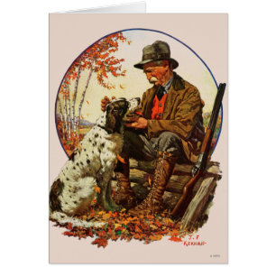 Chasseur et épagneul