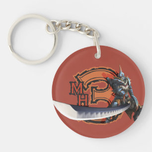 Chasseur masculin avec la longues épée et armure