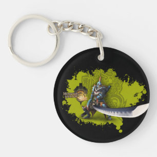 Chasseur masculin avec la longues épée et armure