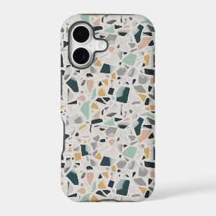 Chasseur Terrazzo moucheté de vert menthe, rose et