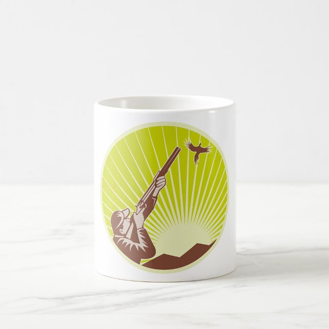 Chasseur Tirant Sur Une Mug De Café D'Oie (Créateur téléchargé)