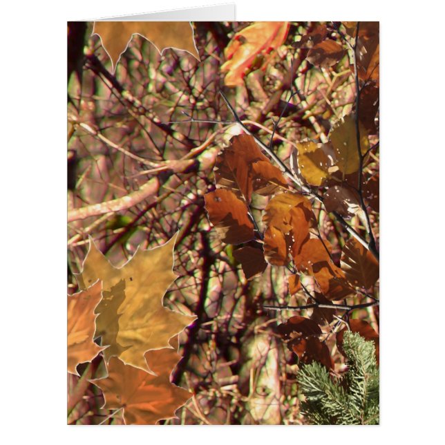 Chasseur's Fall Nature Camouflage Décor de peintur (Devant)