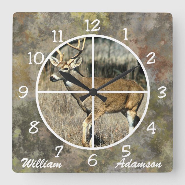 Chasseurs Horloge Cerf dans les Crosshairs personn (Recto)