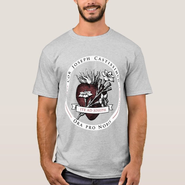 Chaste Heart of Saint Joseph T-Shirt (Front)