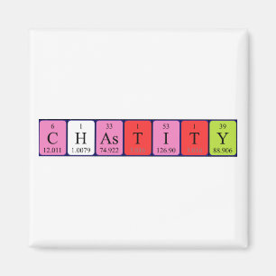 Chastity periodic table name magnet
