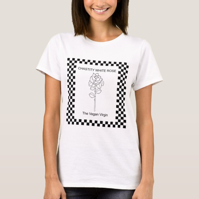 Chastity White Rose T-Shirt (Front)