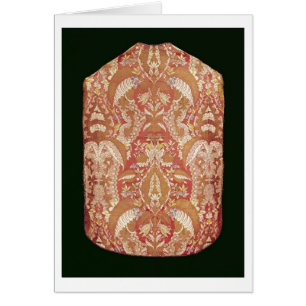 Chasuble, lace patterned silk, French, c.1720