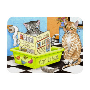 Chat 464 drôle Flexi Magnet