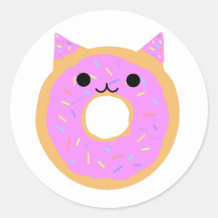 Chat à gâteau doux : Sticker pour chatte à noix de