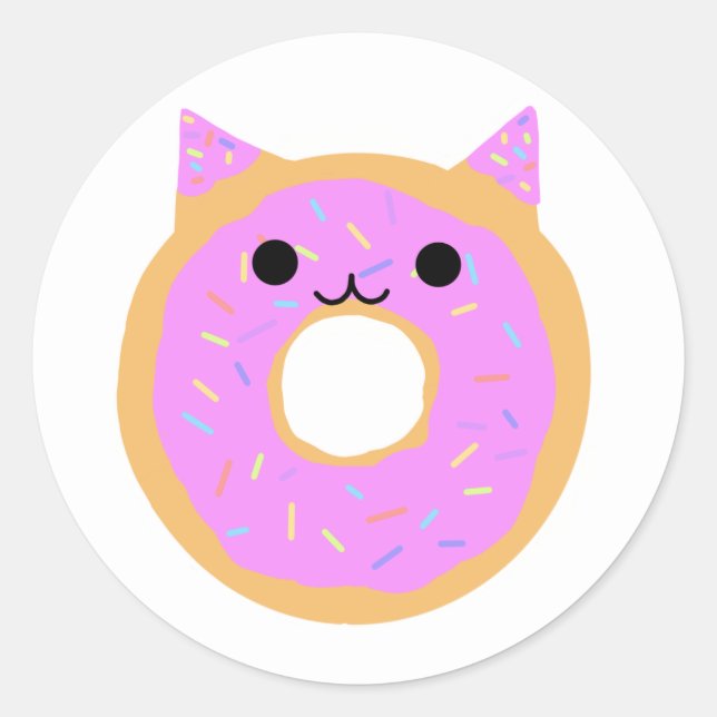 Chat à gâteau doux : Sticker pour chatte à noix de (Devant)