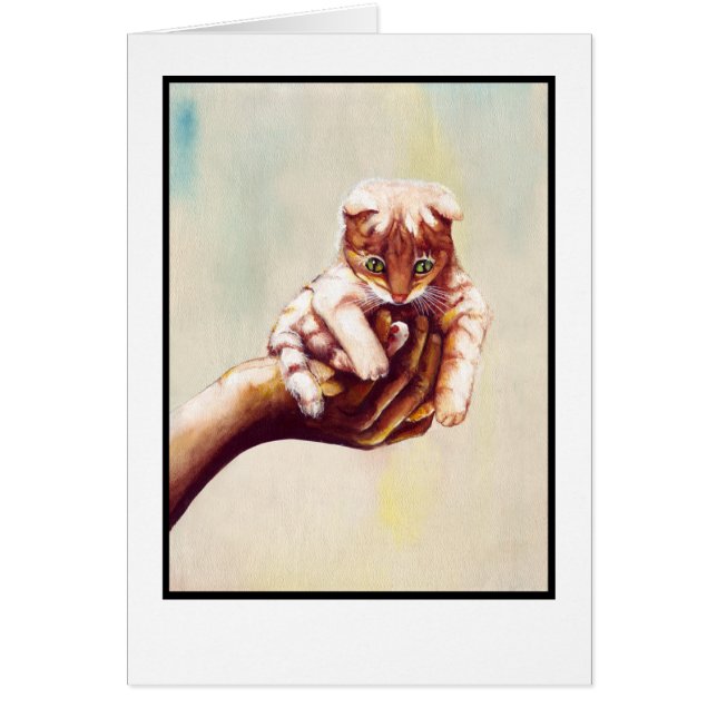 CHAT À LA MAIN (Devant)