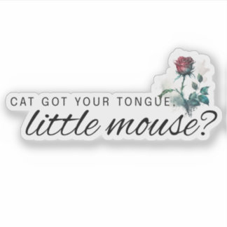 Chat a reçu votre langue romance sombre Sticker li