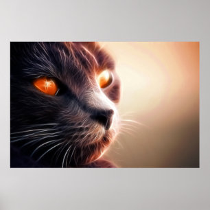 Chat Animal Photo Nature Wall Poster