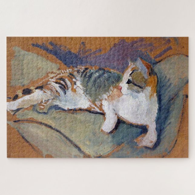 Chat, août Macke Jigsaw Puzzle (Horizontal)