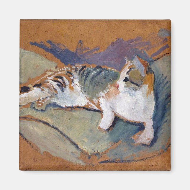 Chat, Août Macke Magnet (Devant)