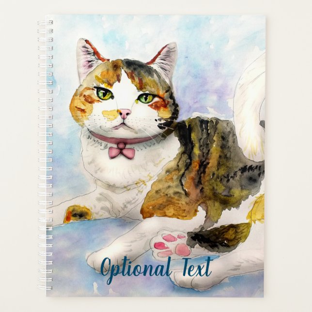 Chat aquarelle (Devant)