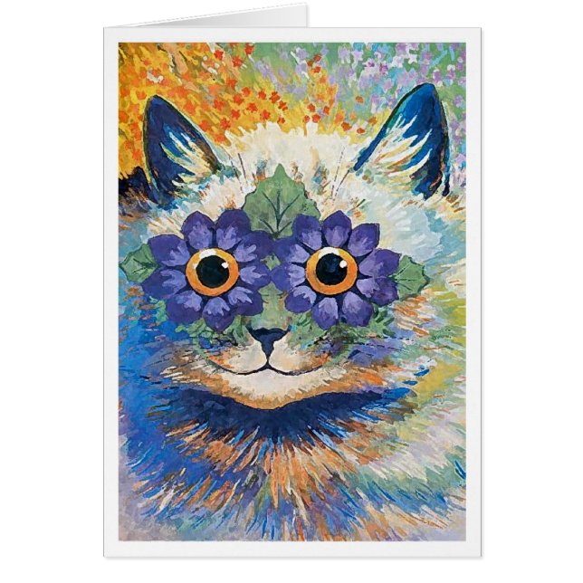 Chat aux fleurs de Louis Wain (Devant)