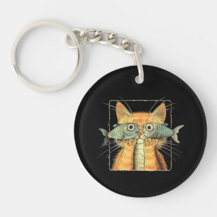 Chat aux yeux de poisson Chaton Parodie de chat dr