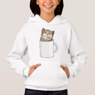 Chat avec tasse de café