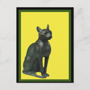 Chat Bastet égyptien, Carte postale Art