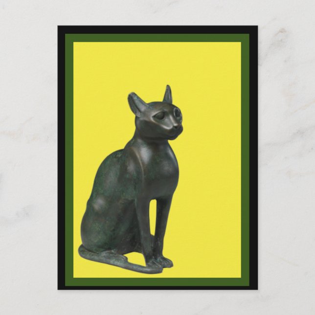 Chat Bastet égyptien, Carte postale Art (Devant)