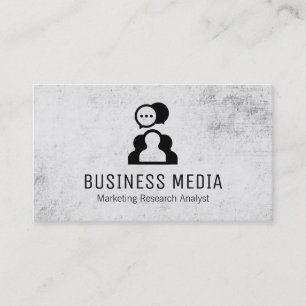 Chat Bubbles   Group Business Card