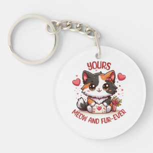 Chat calico adorable pour la Saint-Valentin