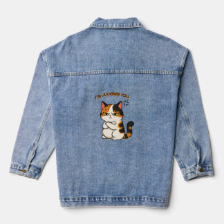 Chat calico grincheux - Je vous juge