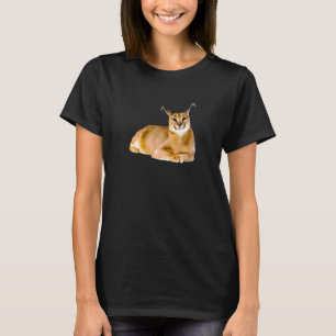 Chat Caracal T-Shirt Déchiré pour Maman Chat Sauva