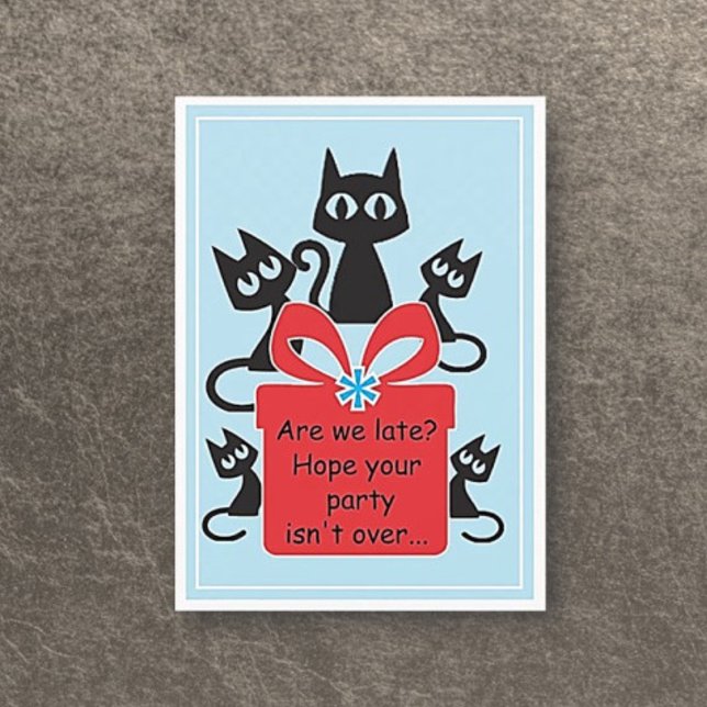 Chat! Carte d'anniversaire Fun Flat ! (Créateur téléchargé)