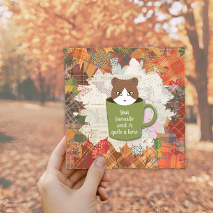 Chat Chat Chat Plat Carte de remerciements