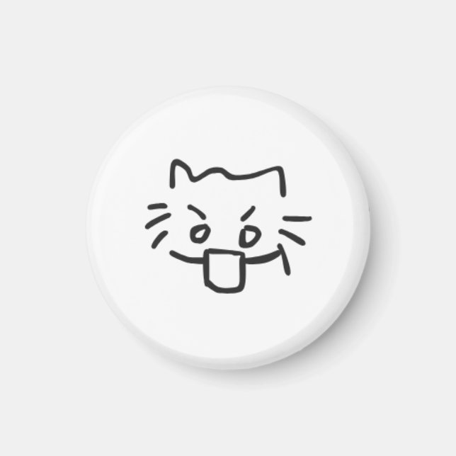 chat choqué Magnet (Devant)