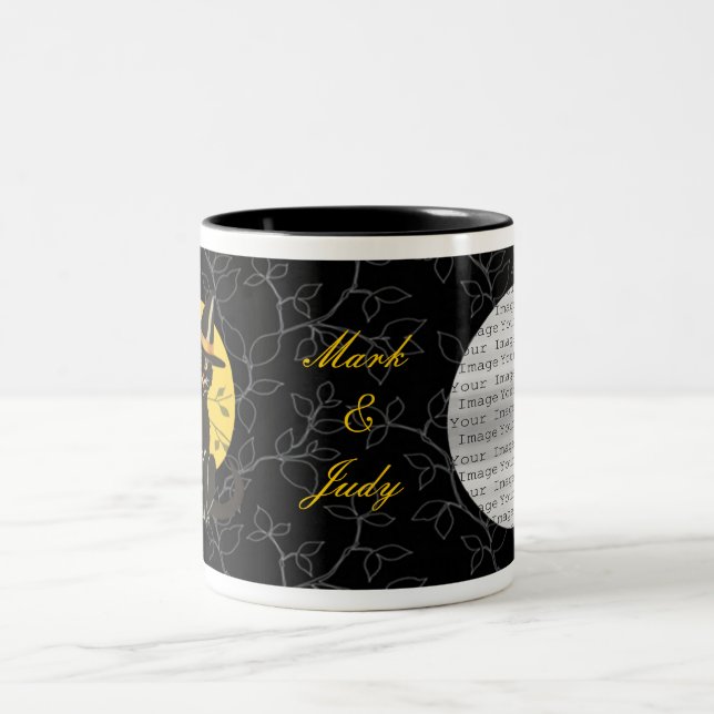Chat & Chouette Halloween Mariage Mug (Centre)