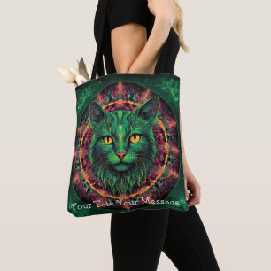 Chat Cosmic Guardian - Sac fourre-tout de Mandala